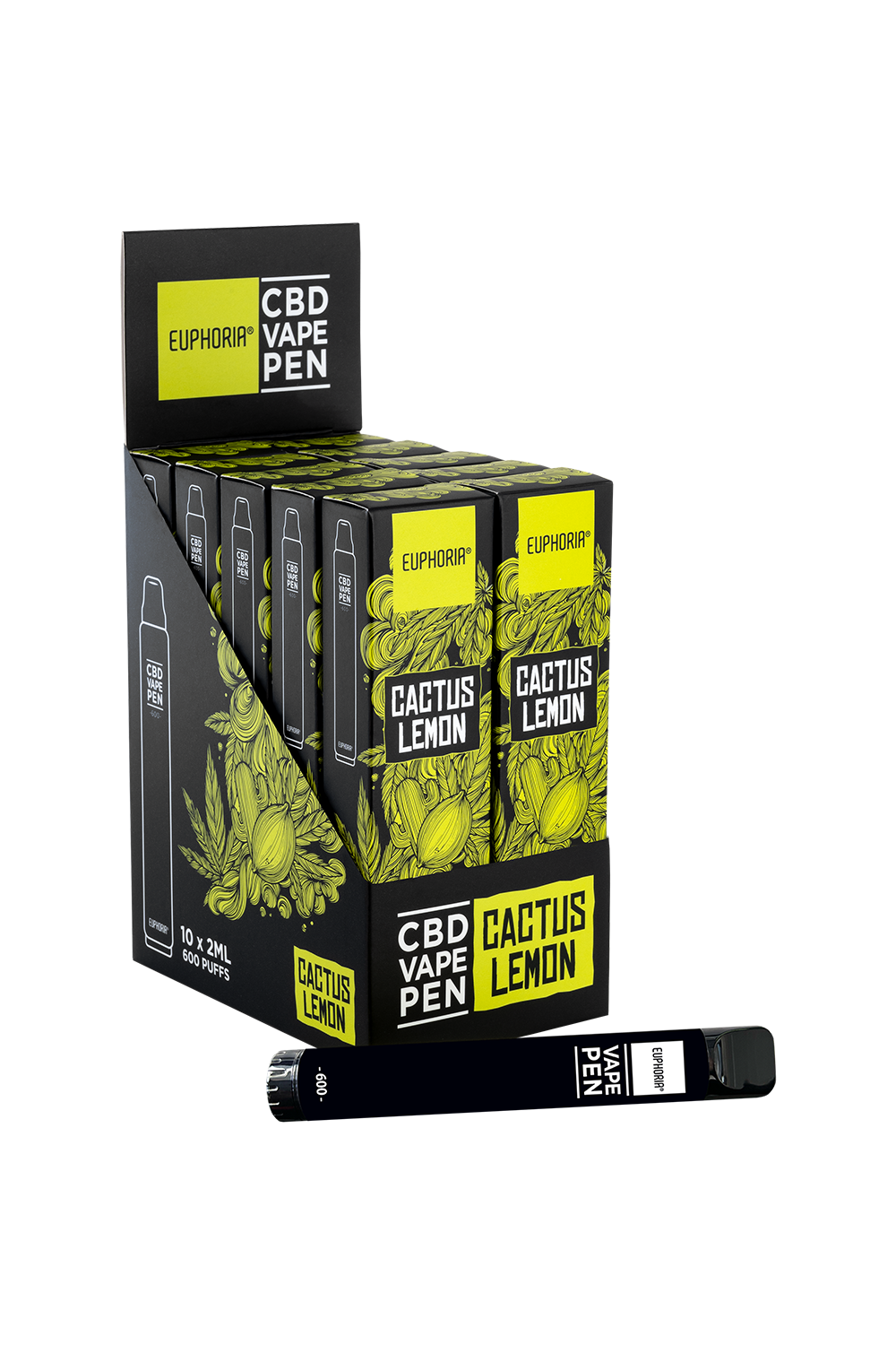 CBD Engångs Vape Pen Cactus Lemon 2ml