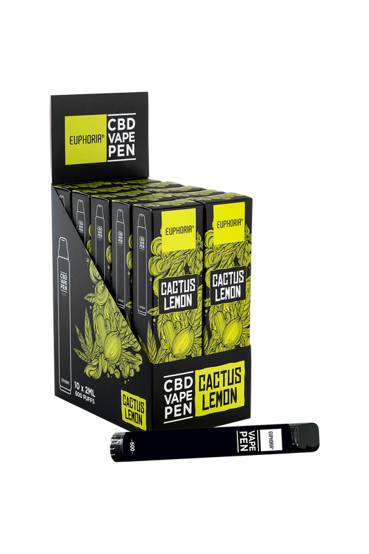 CBD Engångs Vape Pen Cactus Lemon 2ml
